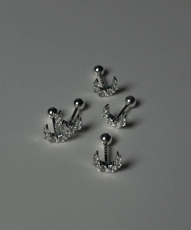 925 Glow luna percing (single)