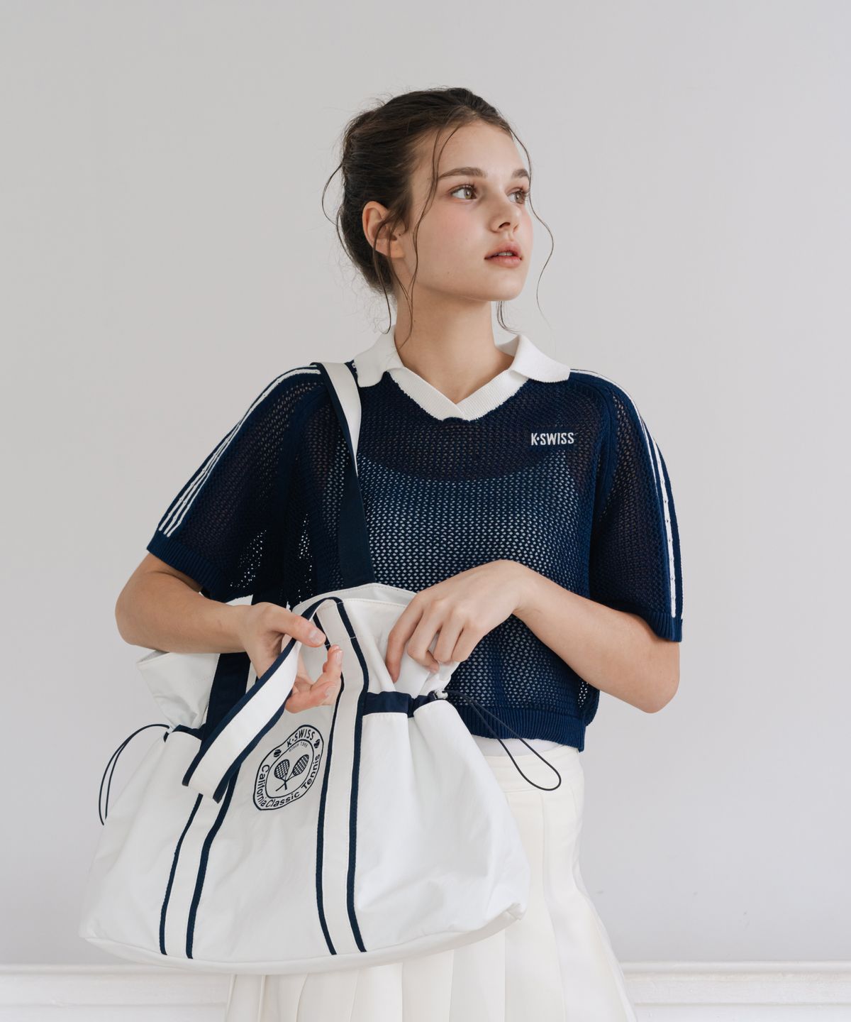 케이스위스(K-SWISS) 여성 5 스트라이프 칼라 크로쉐_1KSTSMV514NA