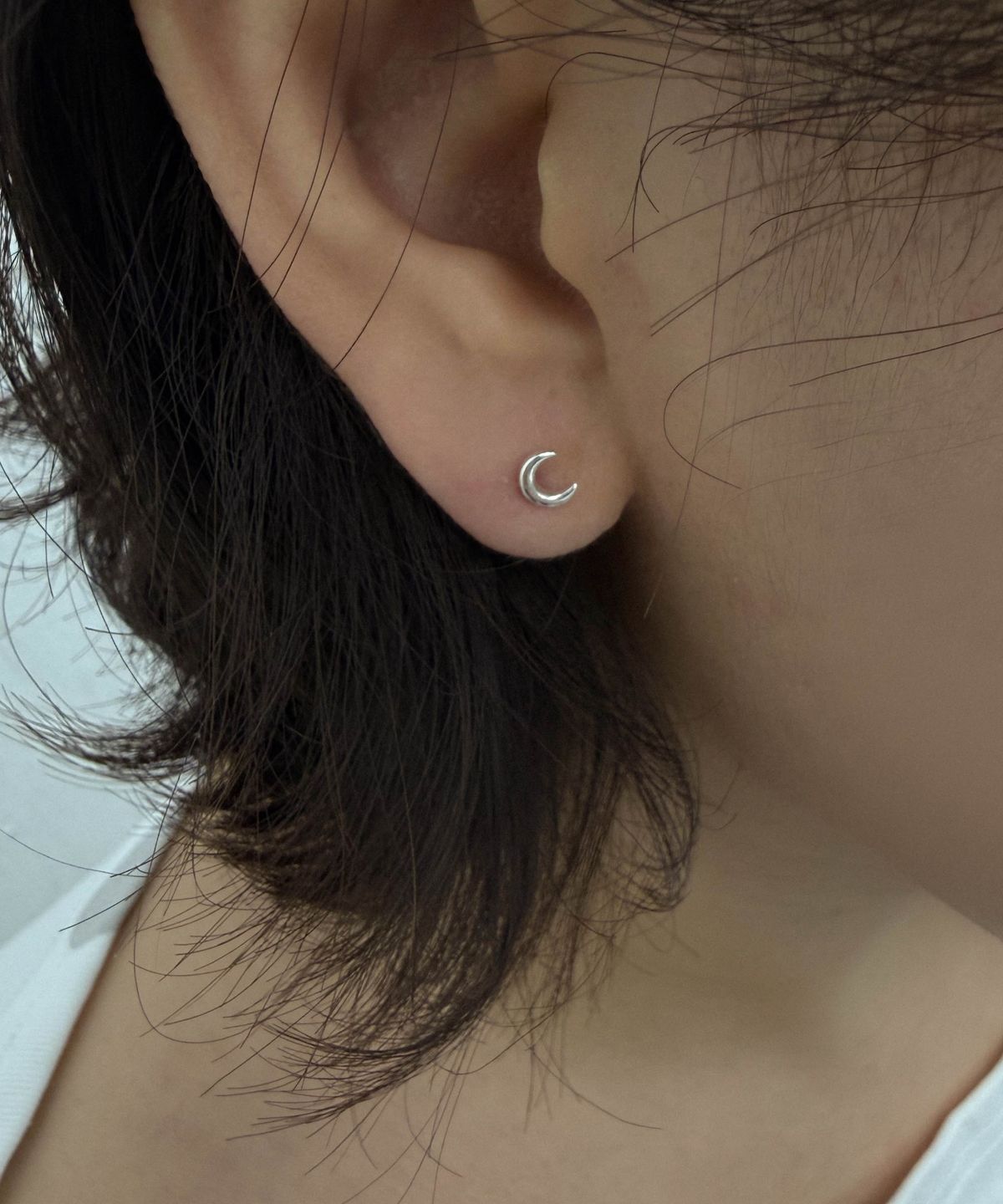 바라두(BARADU) 925 Basic luna piercing (single)