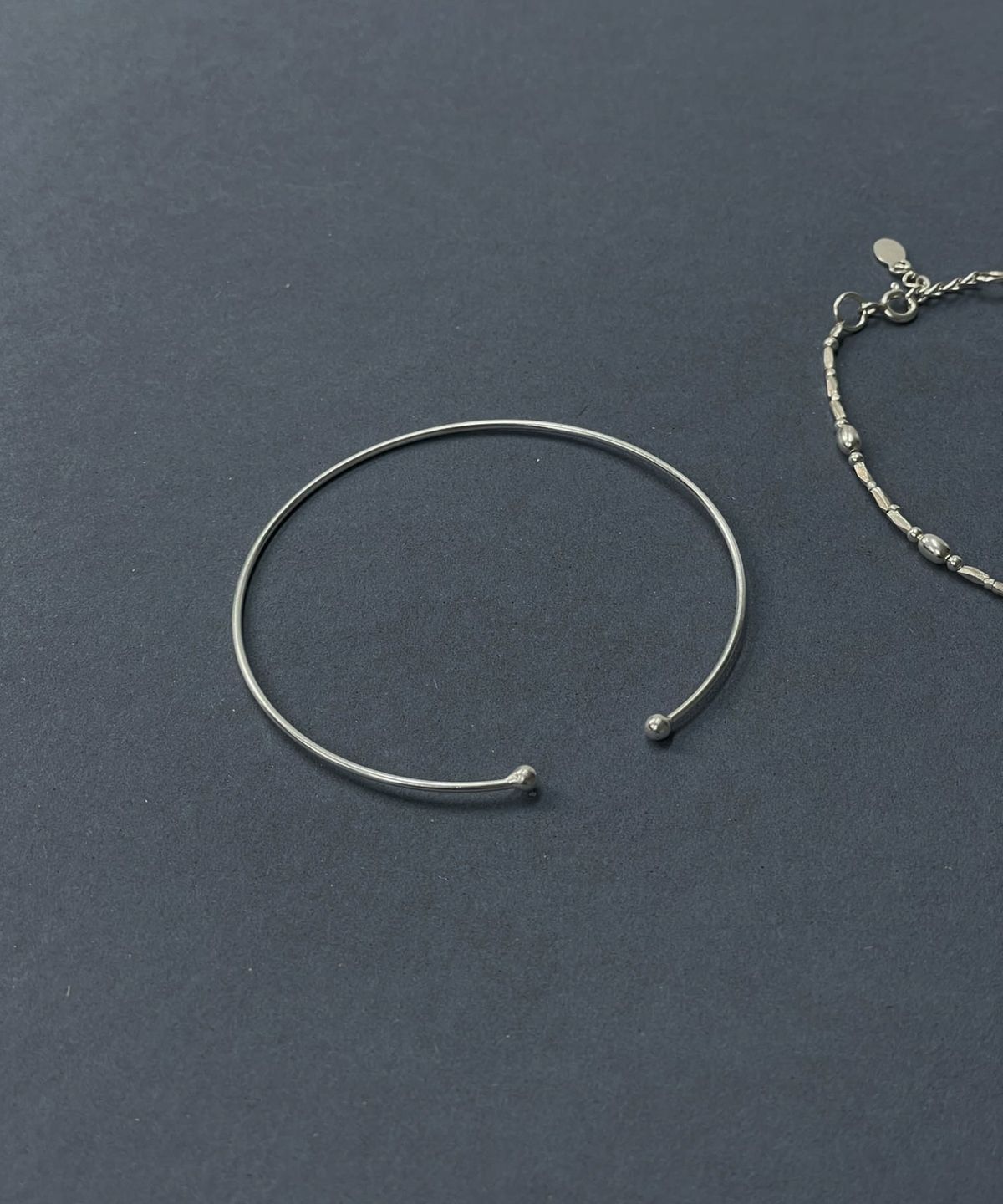바라두(BARADU) 925 Slim ball bangle bracelet