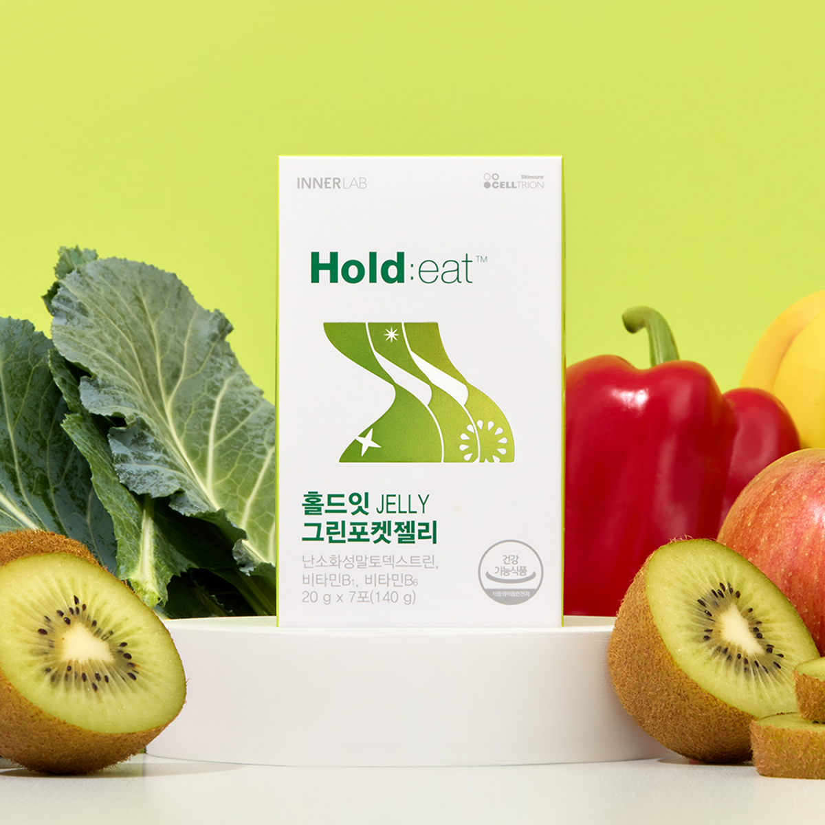 이너랩(INNERLAB) 홀드잇 JELLY 그린포켓젤리 (20gx7포) 1박스