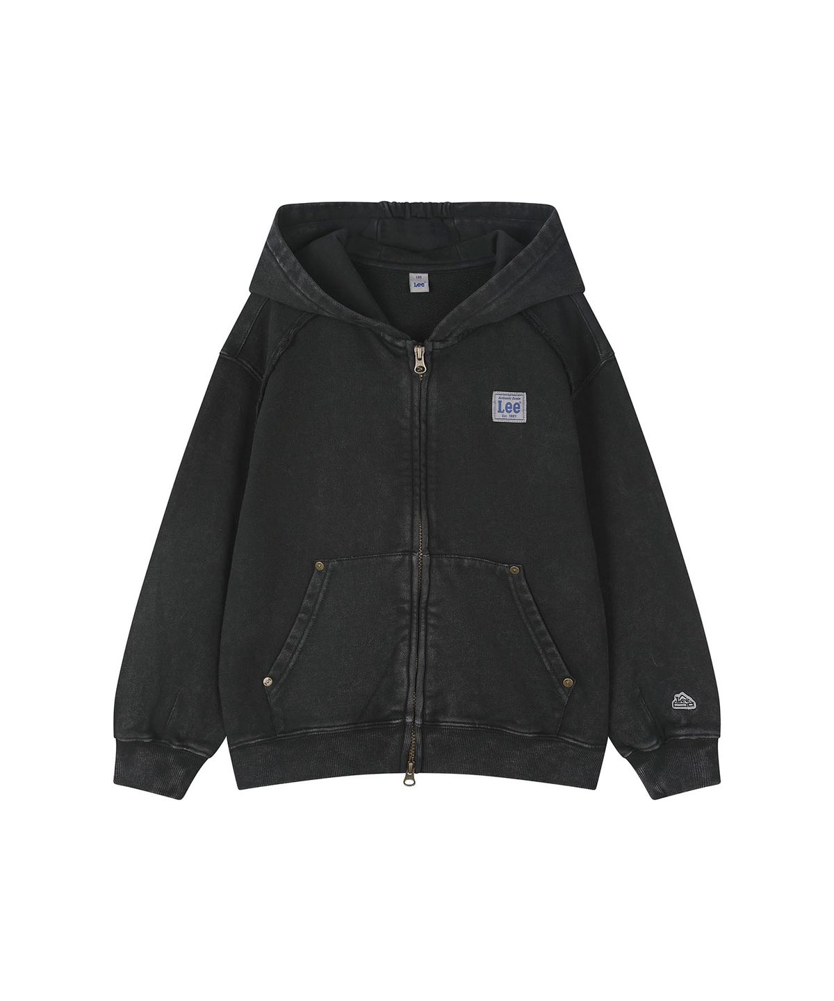 리 키즈(LEE KIDS) 피그먼트 후드집업 차콜 LK2603HZ21CH