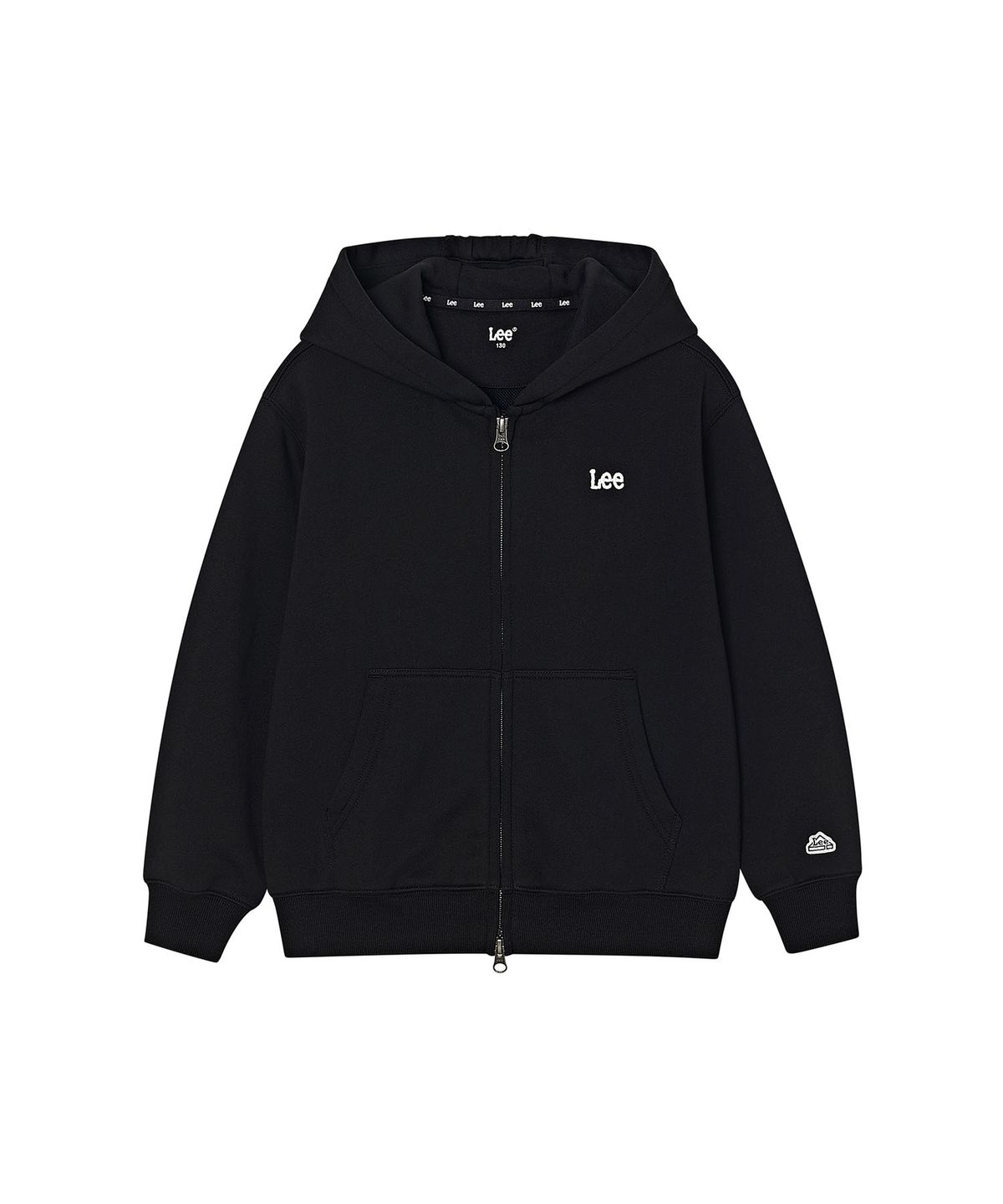 리 키즈(LEE KIDS) 스몰로고 후드집업 블랙 LK2603HZ01BK