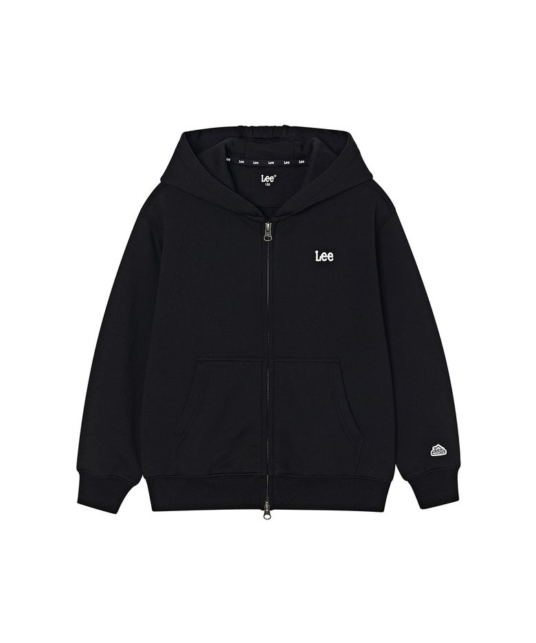 스몰로고 후드집업 블랙 LK2603HZ01BK