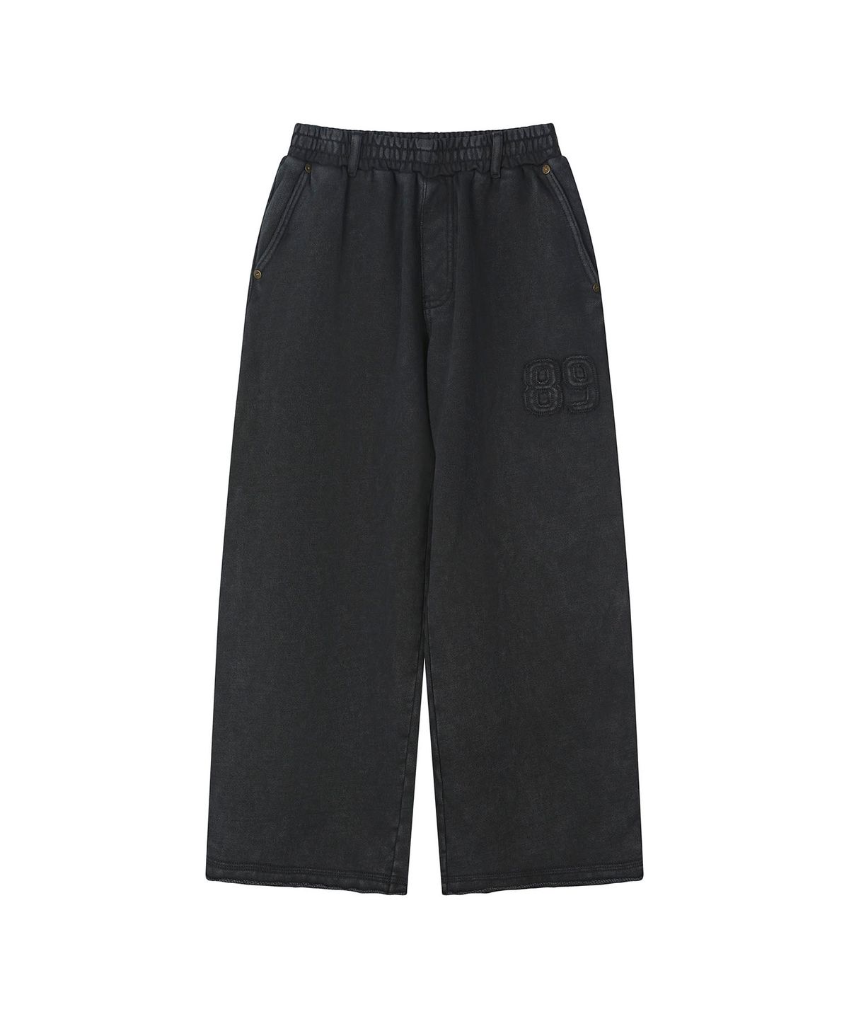 리 키즈(LEE KIDS) 피그먼트 루즈 와이드 스트레이트 스웻 팬츠 차콜 LK2603JP13CH