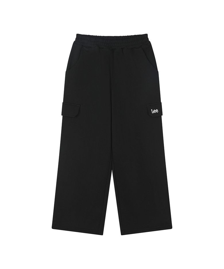 카고 루즈 와이드 스트레이트 스웻 팬츠 블랙 LK2603JP10BK