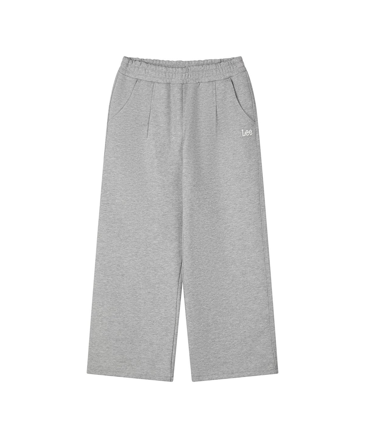 리 키즈(LEE KIDS) 베이직 와이드 스트레이트 스웻 팬츠 멜란지그레이 LK2603JP02MG