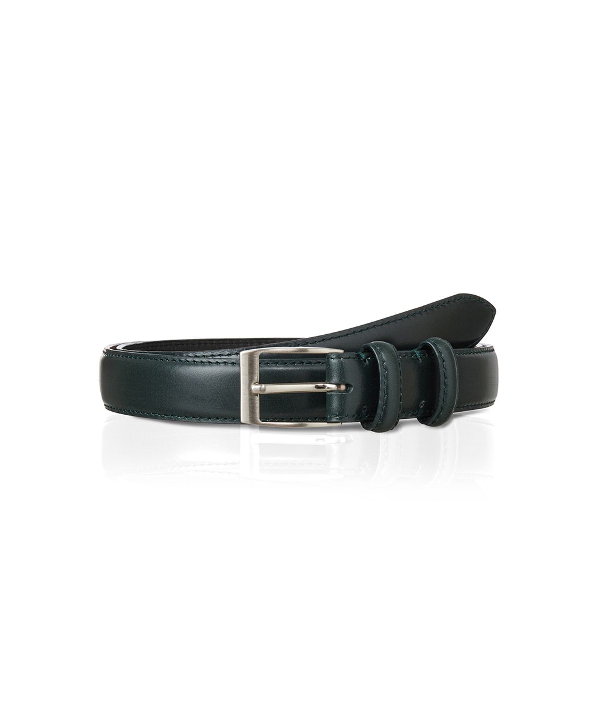 세비지(SAVAGE) 460 Bridle Leather Belt - Bottle Green