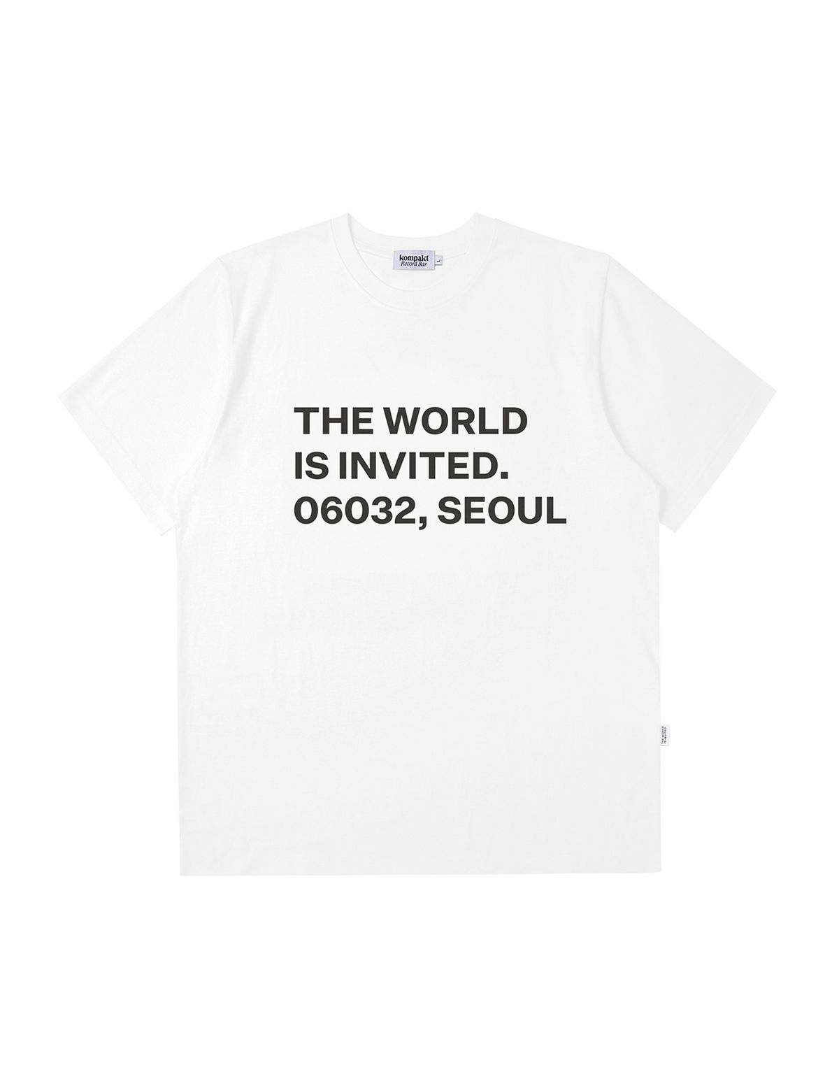 콤팩트 레코드 바(KOMPAKT RECORD BAR) TWII Seoul T-shirt - White