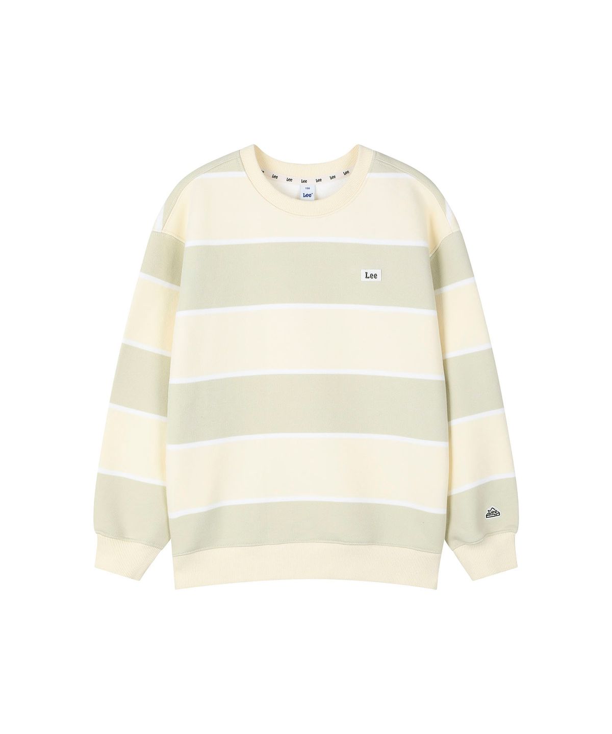 리 키즈(LEE KIDS) 와이드 스트라이프 스웻셔츠 라이트엘로우 LK2603CR04LY