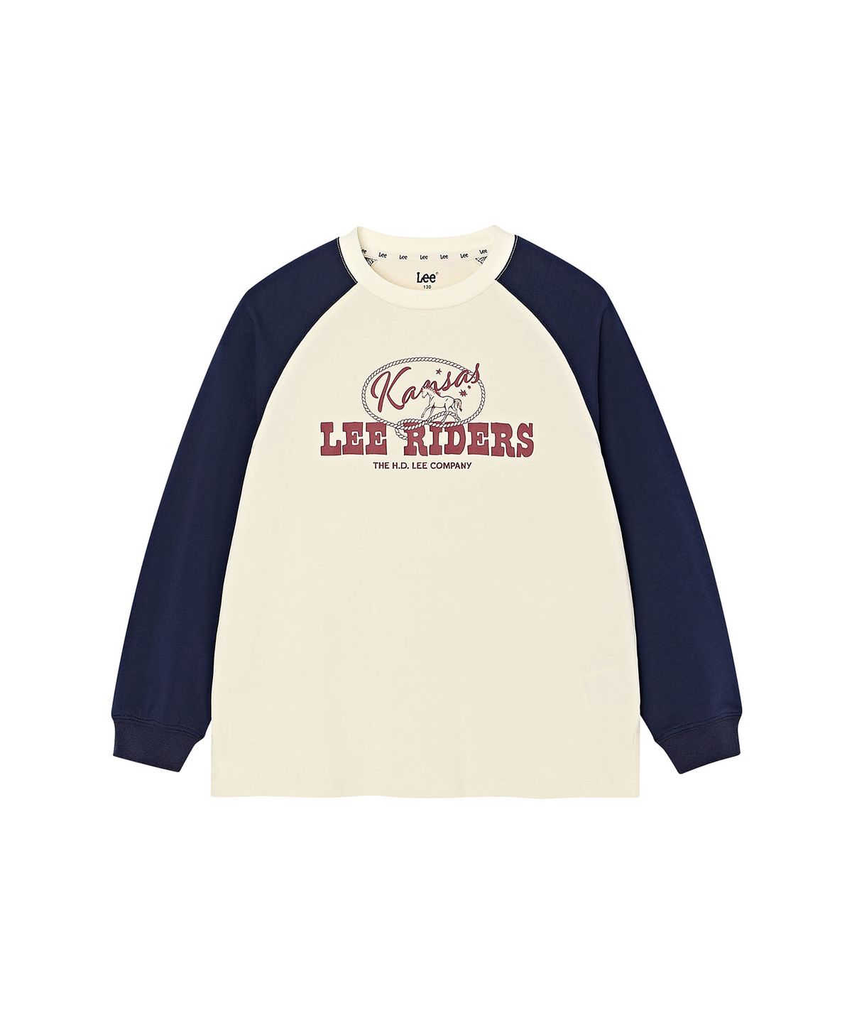 리 키즈(LEE KIDS) LEE RIDERS 라글란 그래픽 티셔츠 네이비 LK2603LT11NA