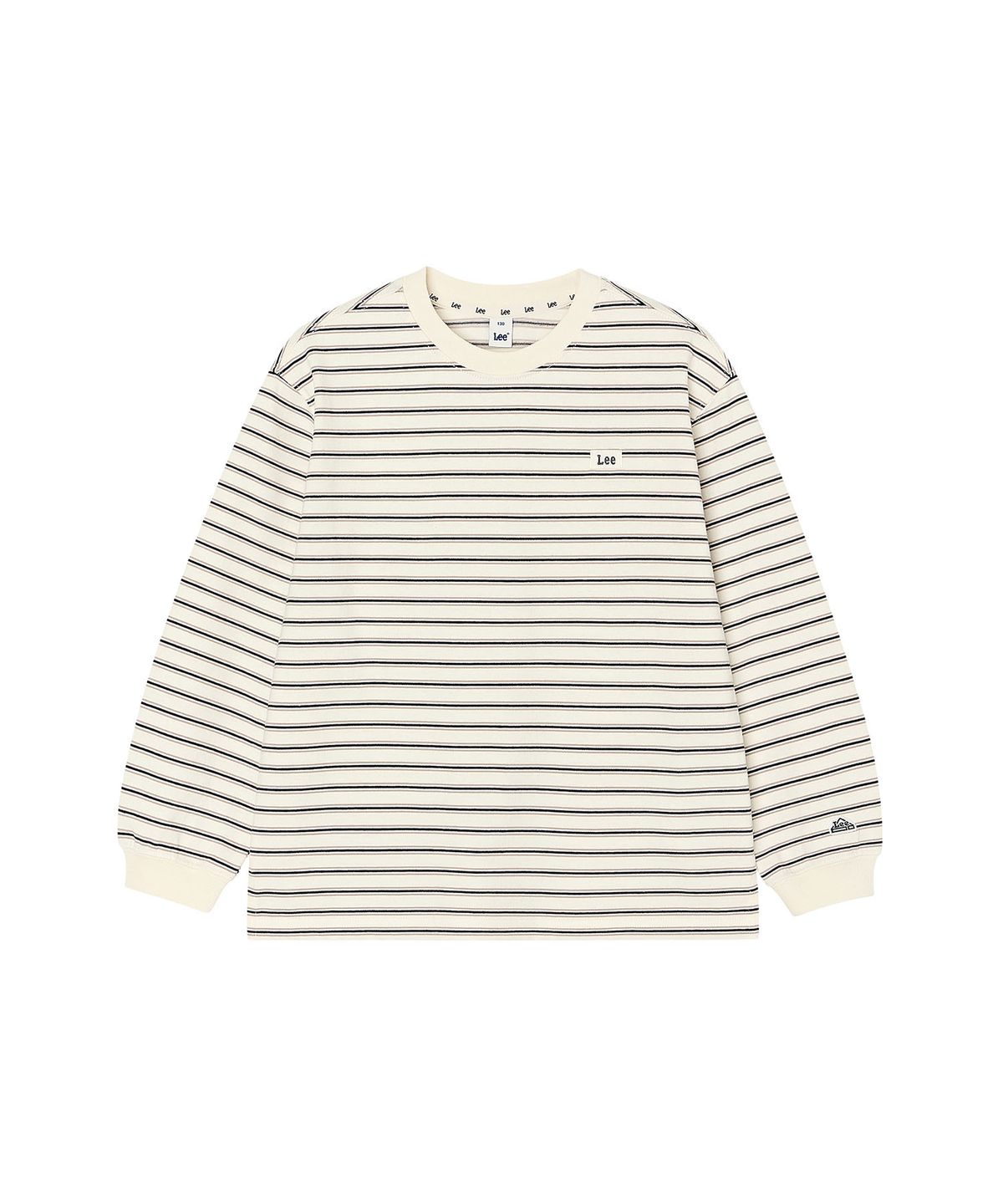 리 키즈(LEE KIDS) 잔스트라이프 긴팔티셔츠 베이지 LK2603LT03BE