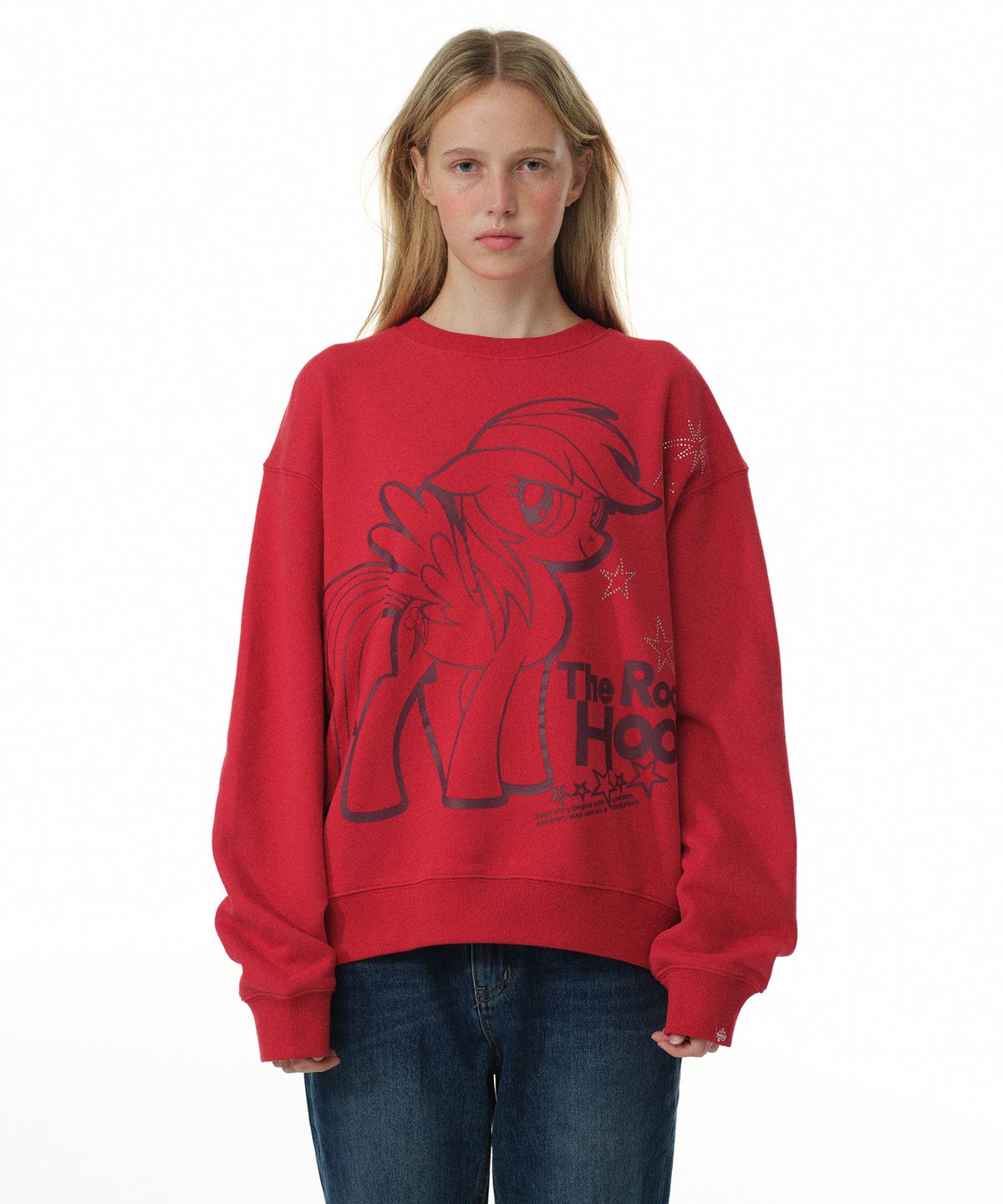테켓(TEKET) TEKET X MLP Lucky Pony Sweatshirt Red