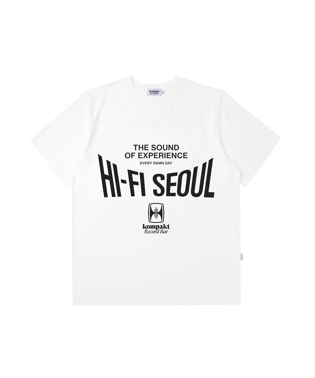 콤팩트 레코드 바(KOMPAKT RECORD BAR) 2026 Hi-Fi Seoul T-shirt - White