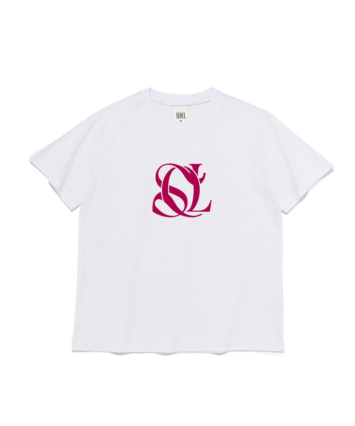 서울어패럴(SEOUL APPAREL) SOL 심볼 로고 우먼반팔 티셔츠 (화이트)
