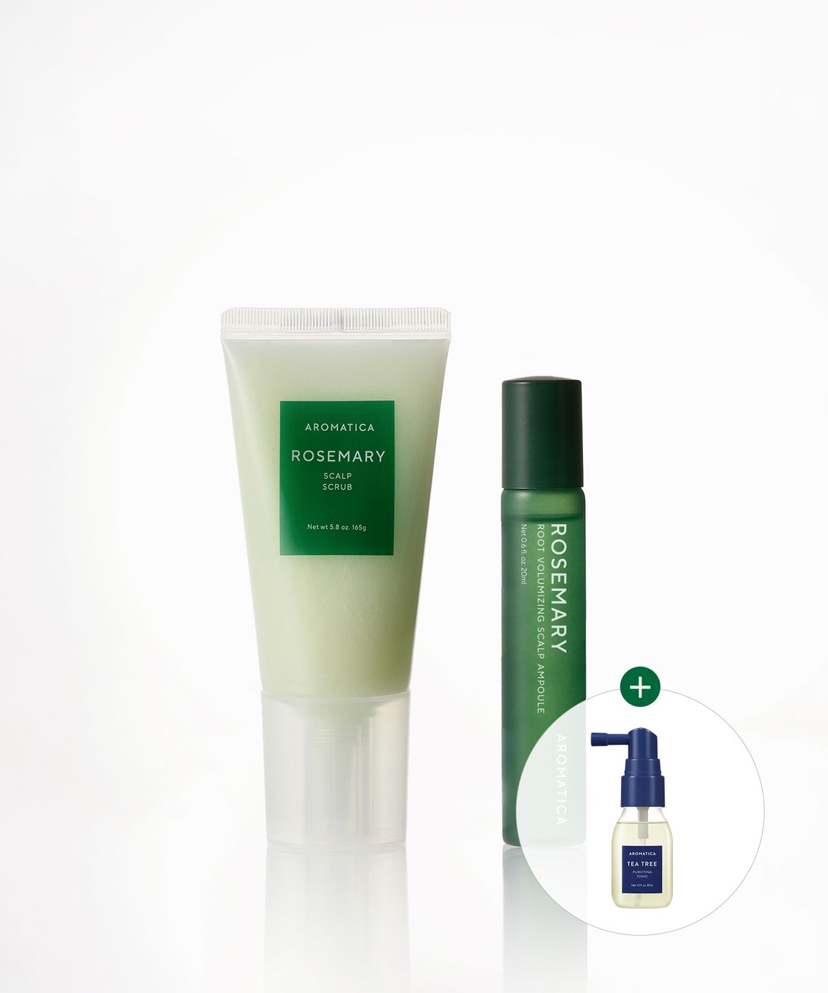 아로마티카(AROMATICA) 로즈마리 두피 강화 세트 (스크럽 165G+앰플 20ML) (미니 토닉 증정)
