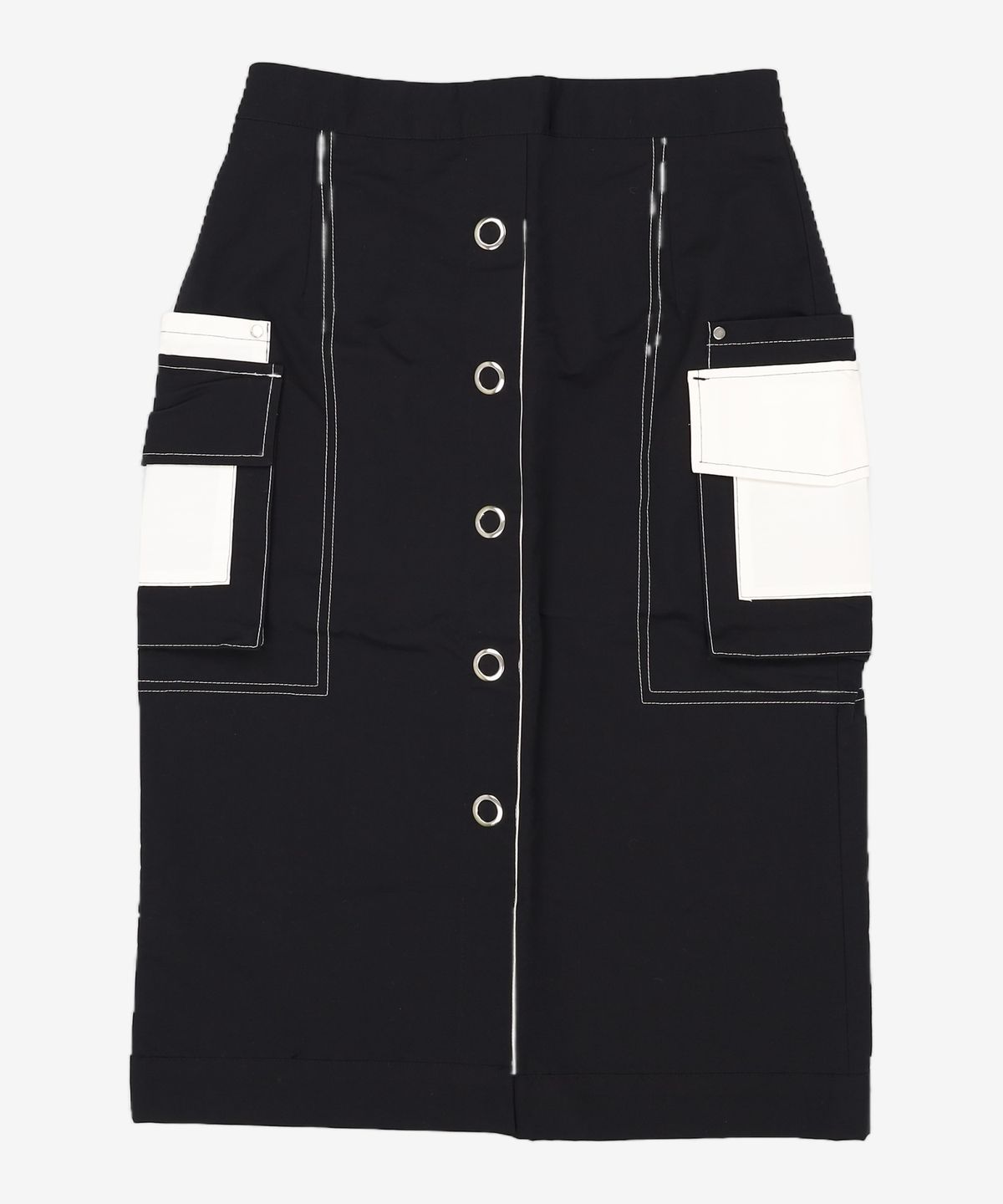 블랭크(BLANK) BUTTON POCKET SKIRT-BK M