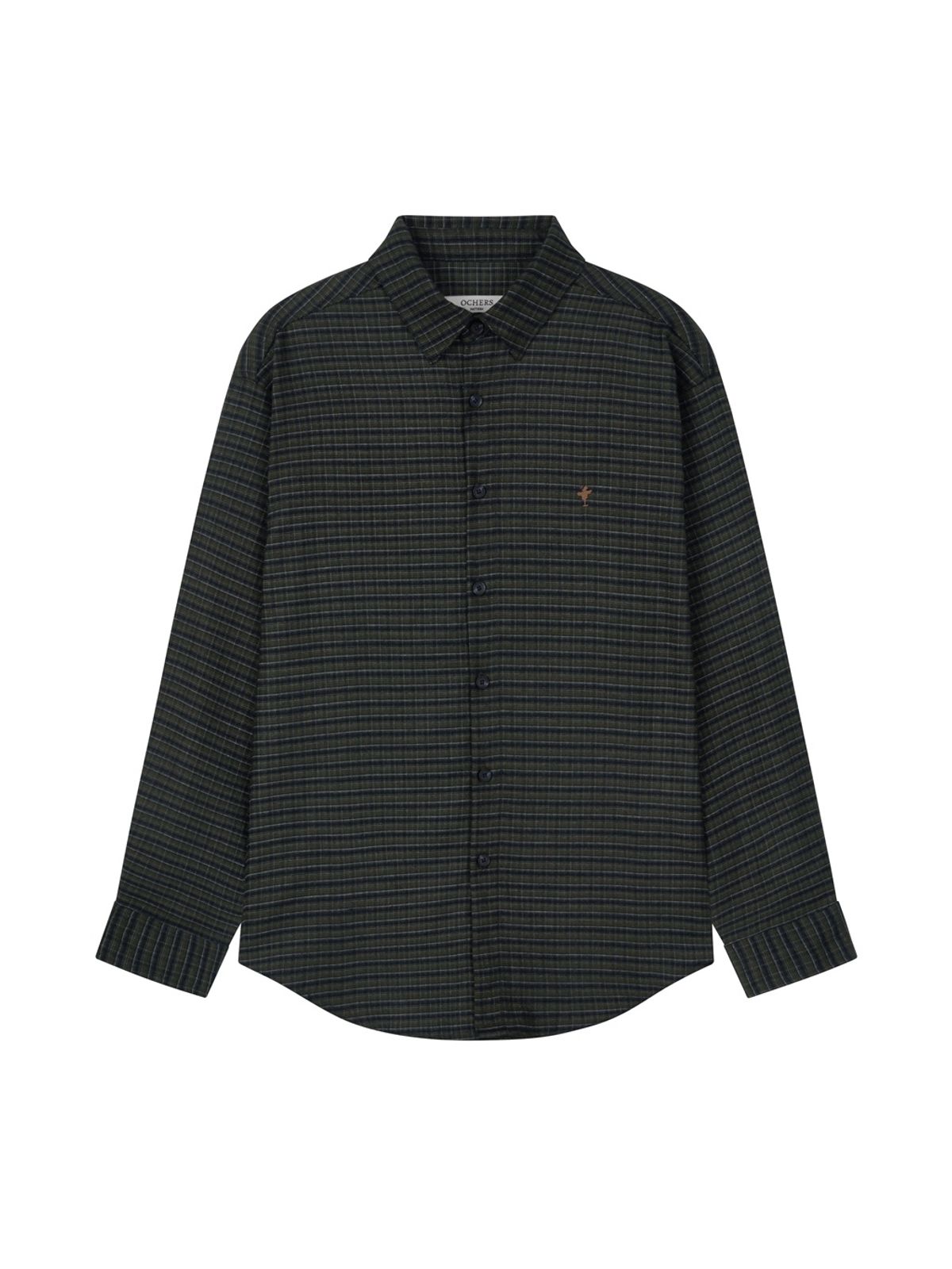 오커스(OCHERS) 체크셔츠 No.0005 Timber Green