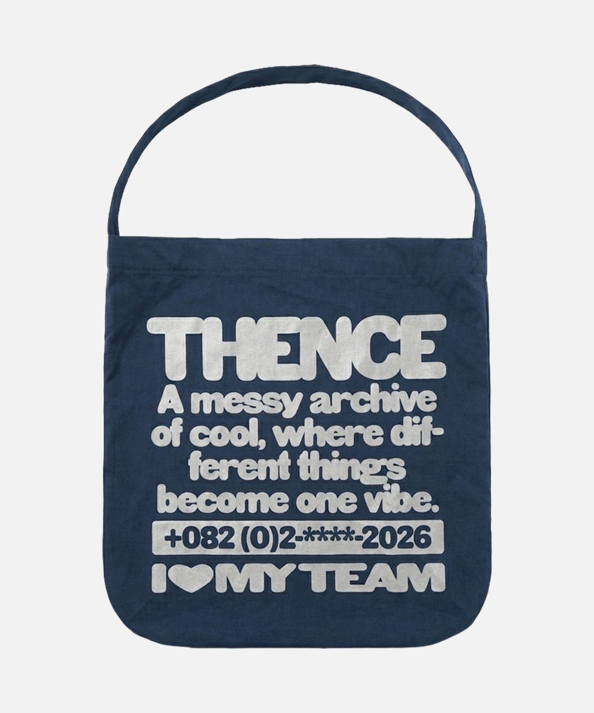 덴스(THENCE) Daily Shoulder Bag_Navy