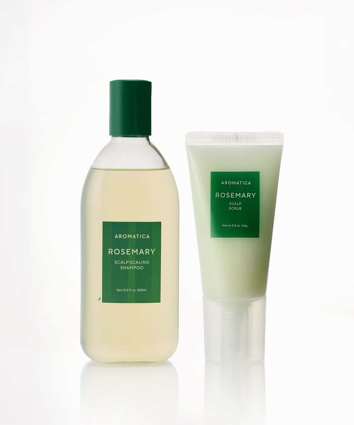 아로마티카(AROMATICA) 로즈마리 두피 스케일링 세트 (샴푸 400ML&스크럽 165G)