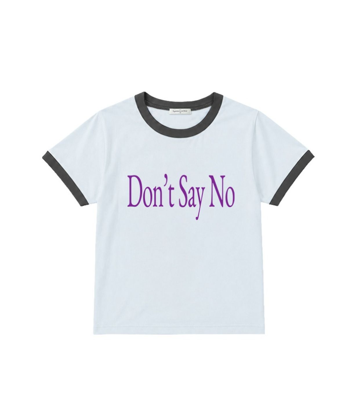 더모프하우스(THEMORFHOUSE) 돈 세이 노 링거 반팔 티셔츠 라이트블루