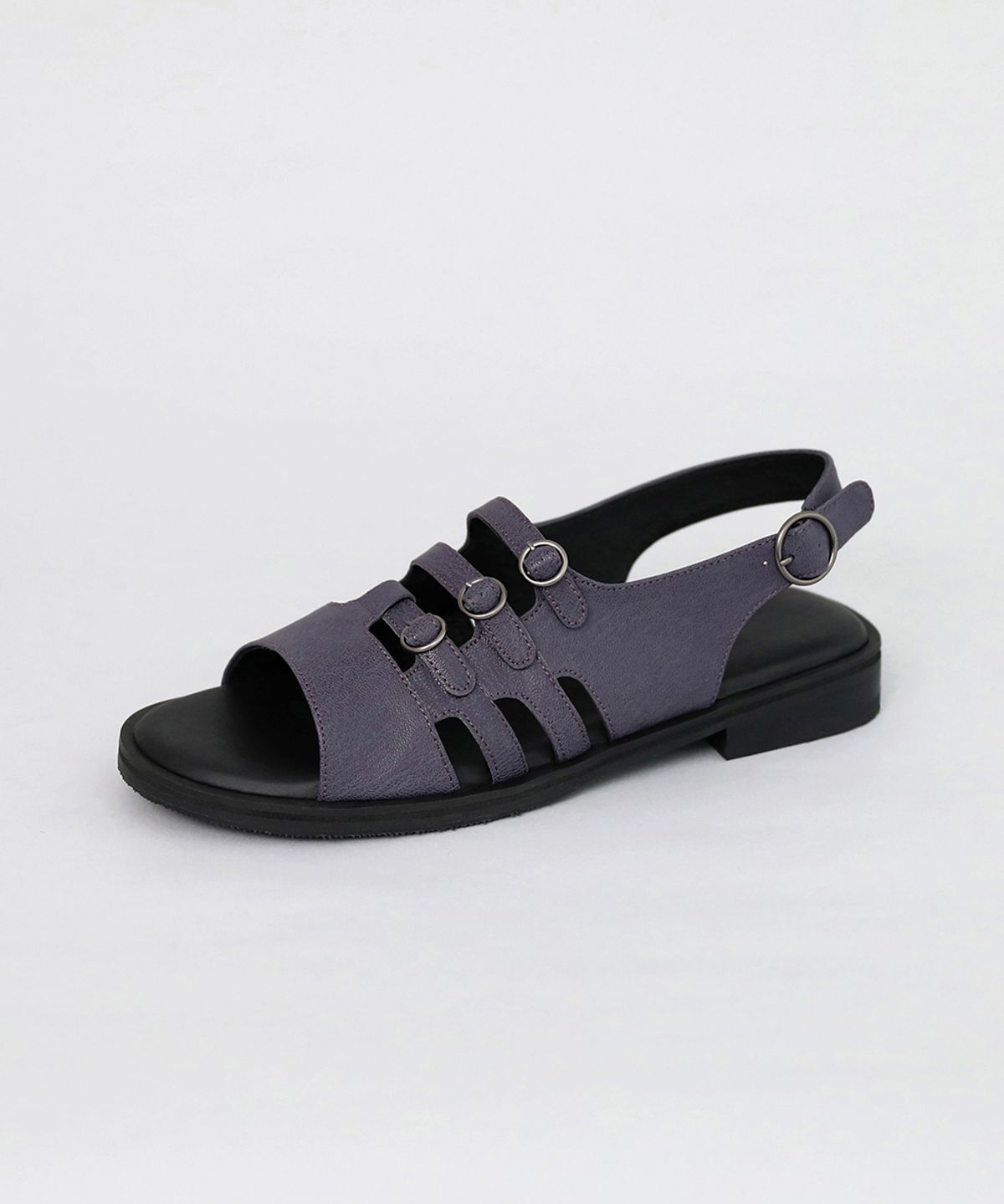 흰(HEENN) Light Rail Sandals . Blueberry (W/ Vibram)