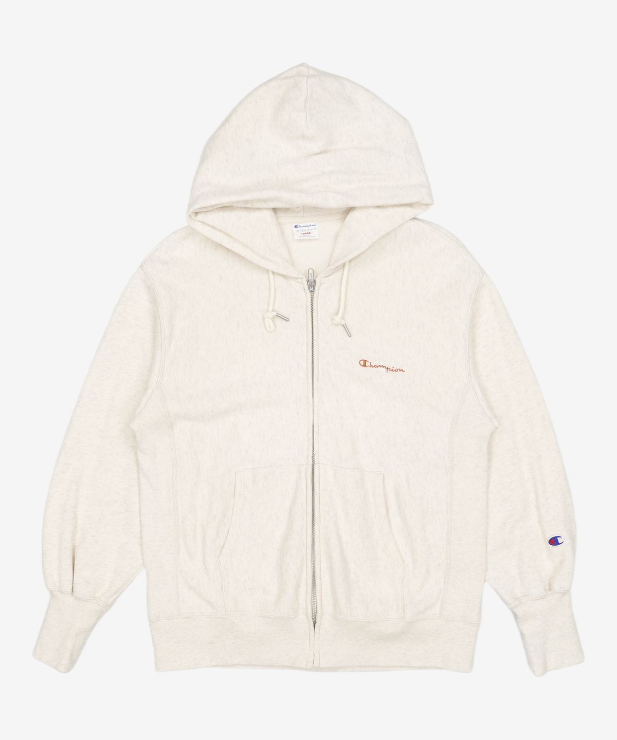 챔피온(CHAMPION) [ASIA] 여성 Reverse Weave(R) 100 French Terry 풀집 후드 스웨트셔츠 (NORMAL GREY) CKTS3F762G2 L