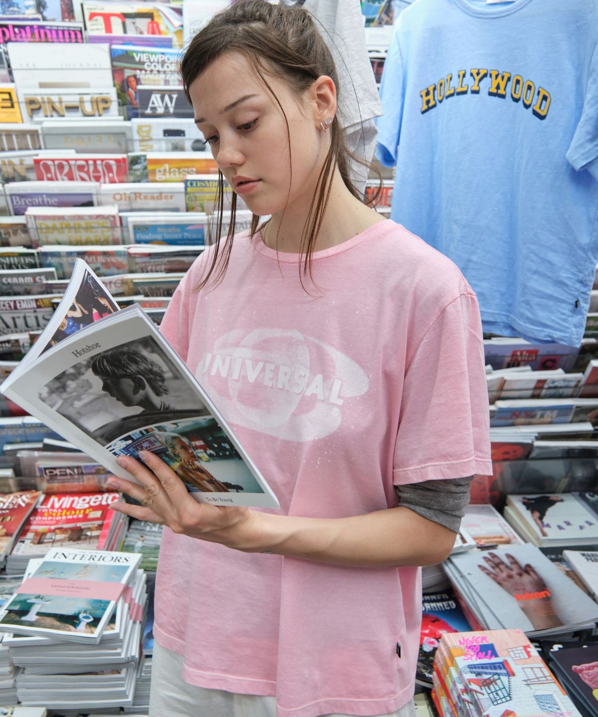 로우클래식(LOW CLASSIC) UNIVERSAL REGULAR TEE_PINK [LC262TS84PK]