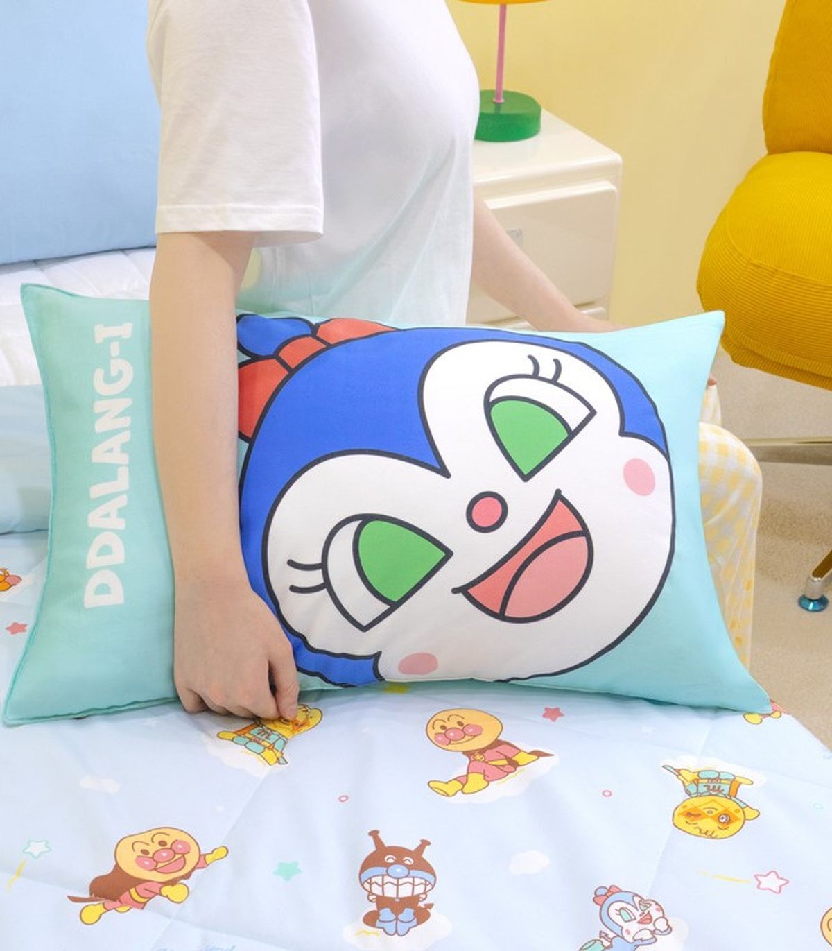 나라홈데코(NARAHOMEDECO) 호빵맨 베개커버 딸랑이
