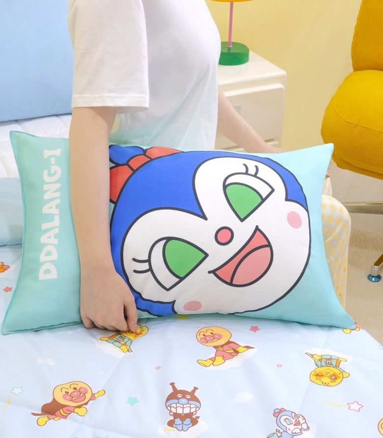 호빵맨 베개커버 딸랑이