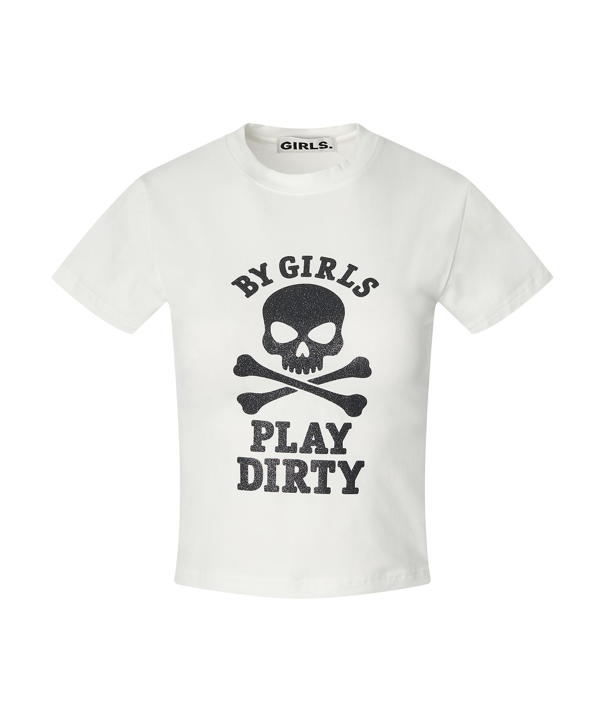 걸스걸스(GIRLSGIRLS) SKULL PLAY TEE - WHITE