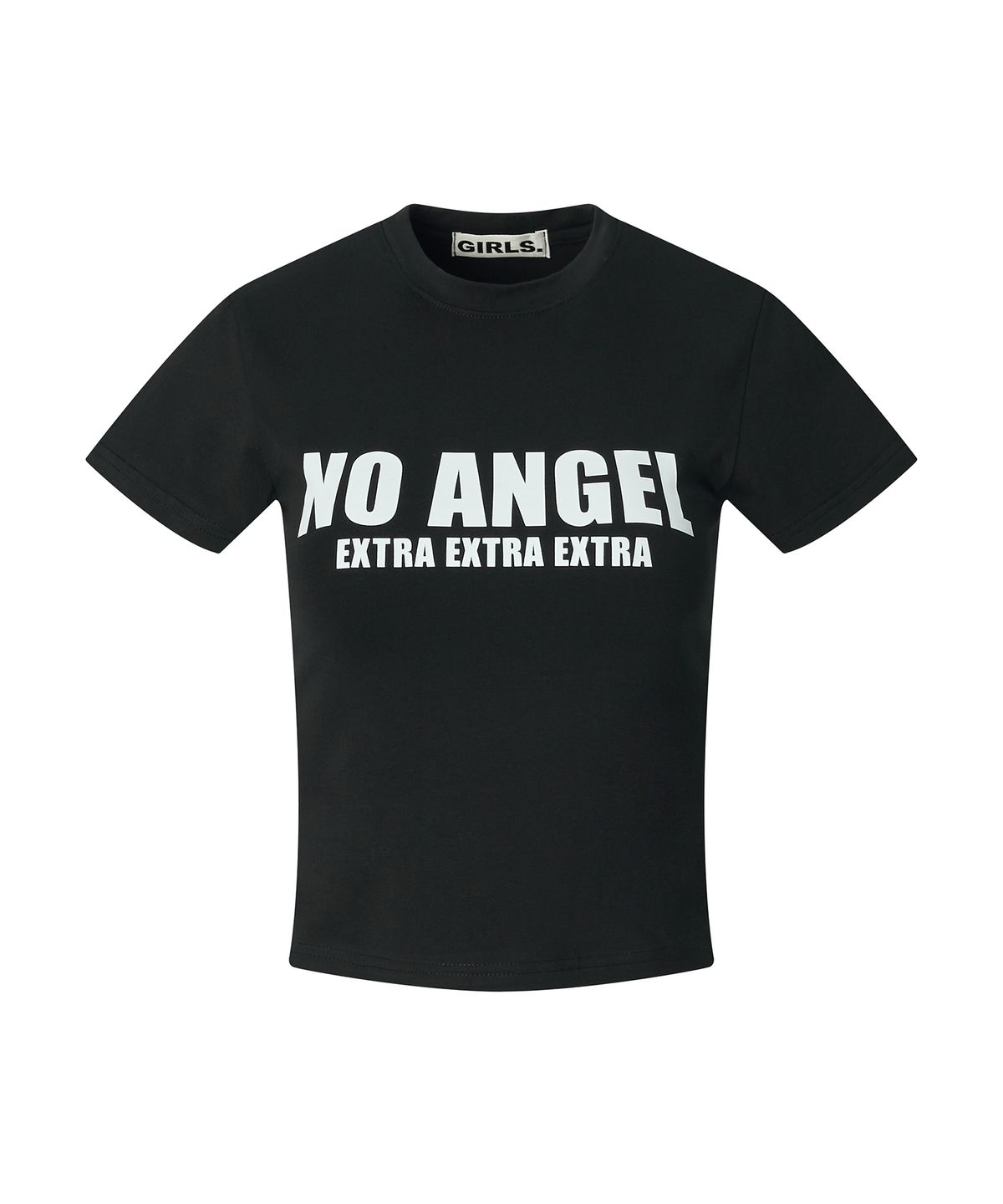 걸스걸스(GIRLSGIRLS) NO ANGEL TEE - BLACK