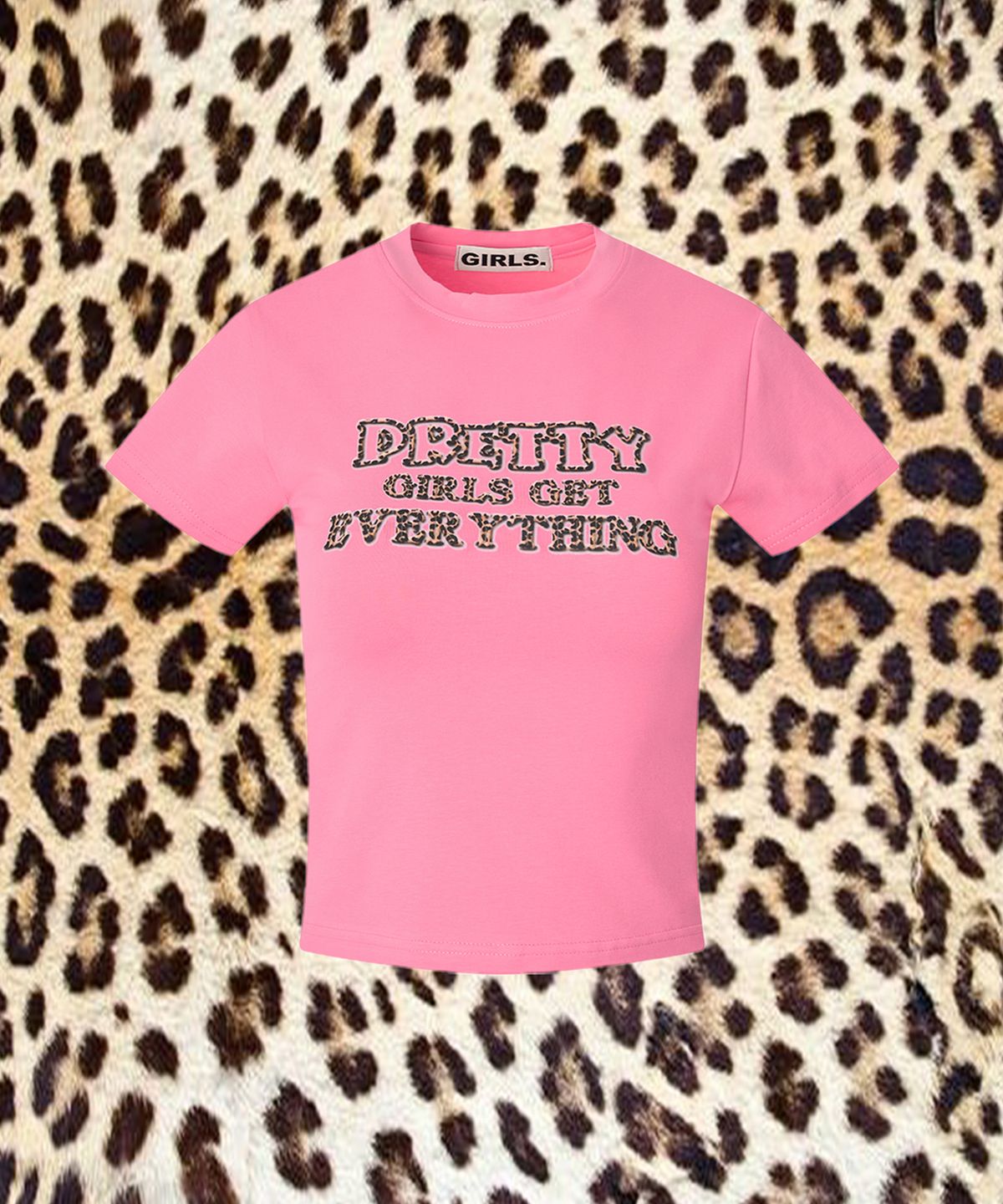 걸스걸스(GIRLSGIRLS) PRETTY GIRLS TEE - HOT PINK