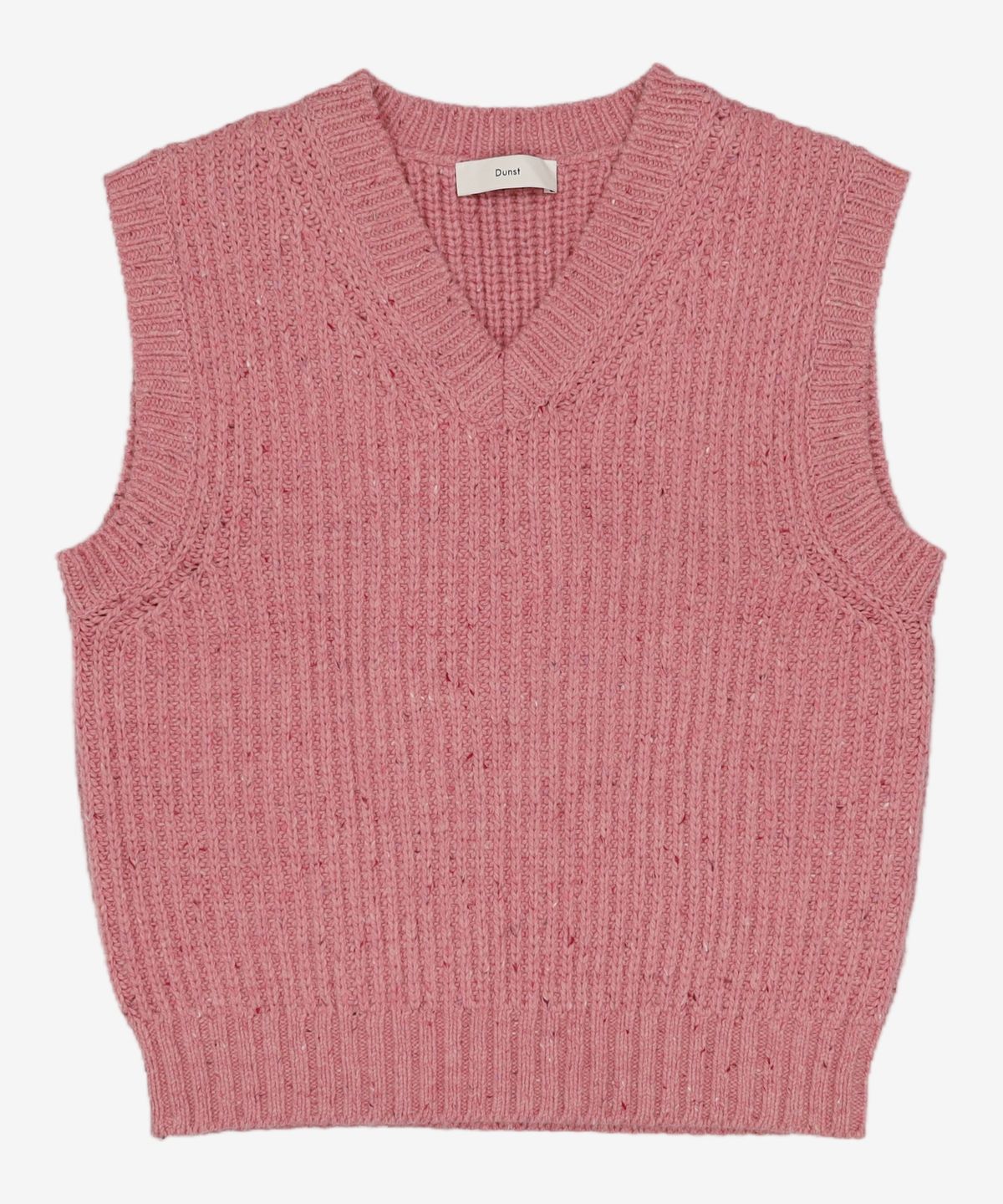 던스트(DUNST) UNISEX V-NECK KNIT VEST_UDSW5C113_SOFT PINK M