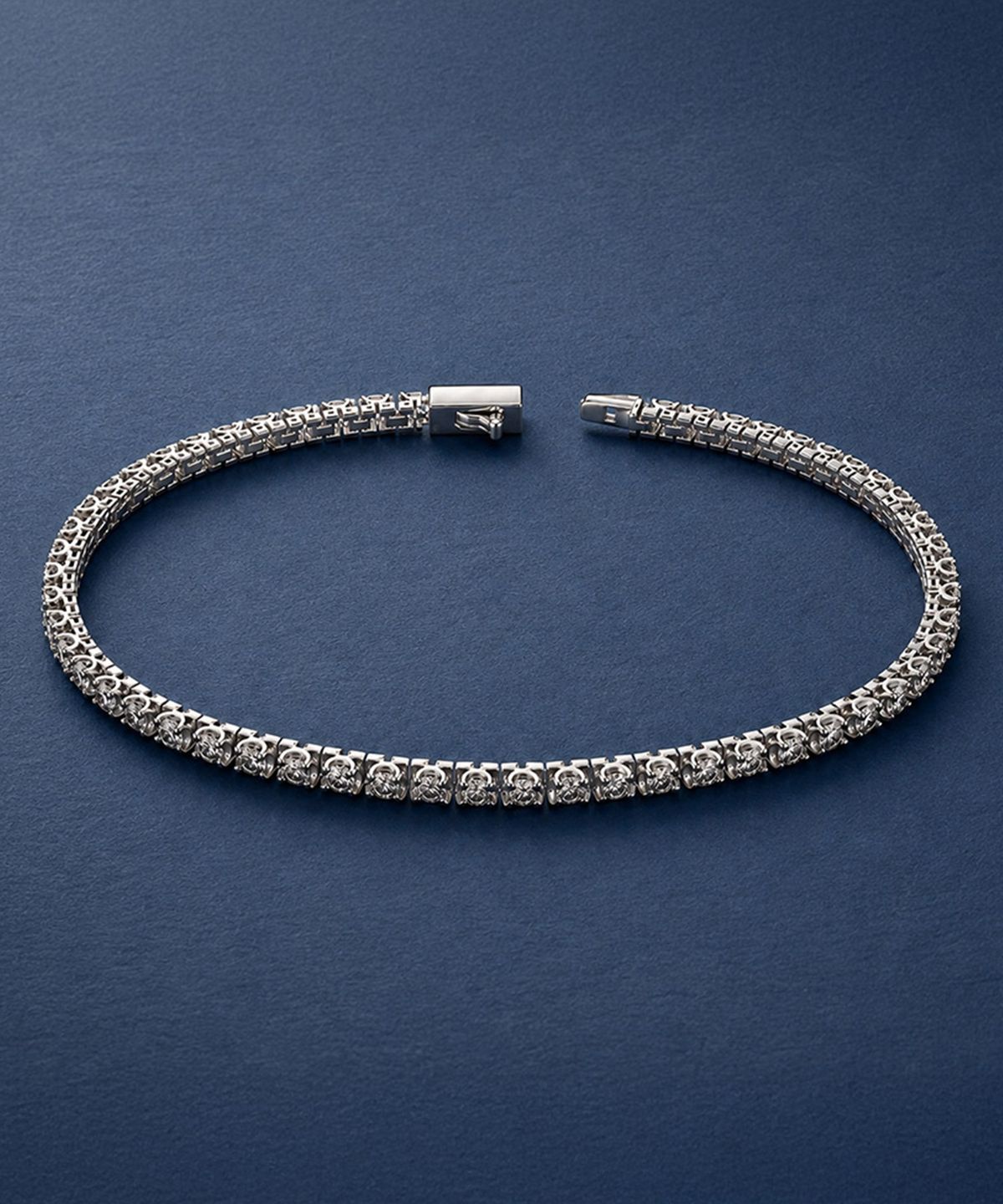엘렌쥬얼리(HELENE JEWELRY) 14K 18K 랩 다이아몬드 2mm 4프롱 엘렌 테니스 금 팔찌