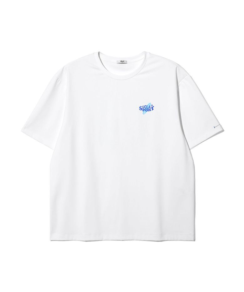 남녀공용 UCLA 서핑 래쉬가드 반팔티셔츠[WHITE](UCRST42)