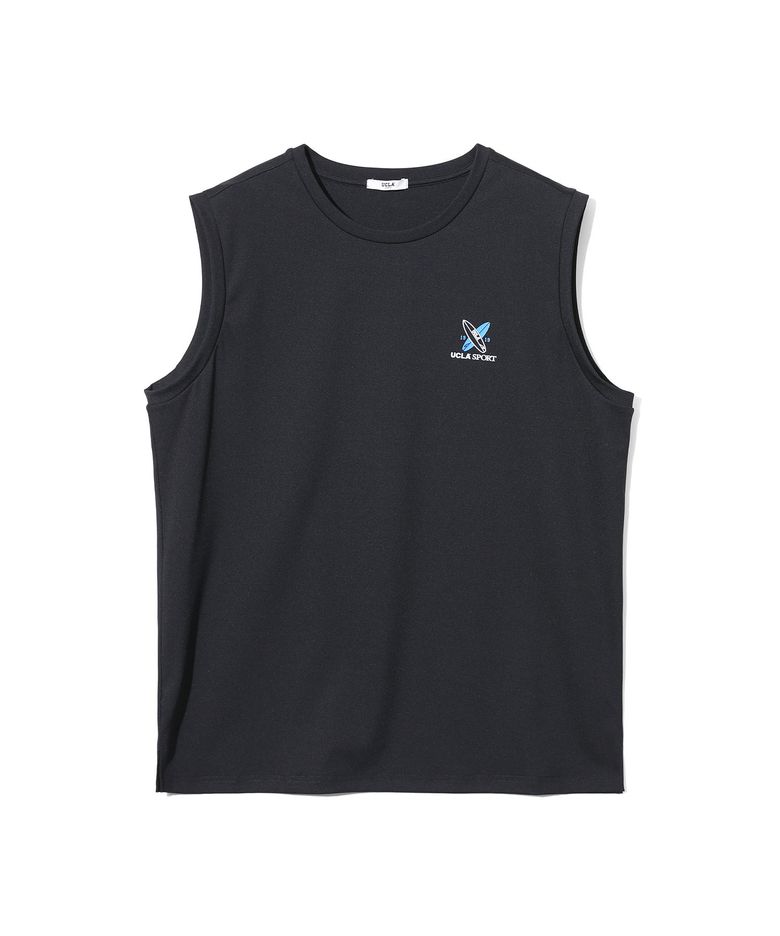 남성 UCLA 서핑 래쉬가드 슬리브리스[BLACK](UCRST43)
