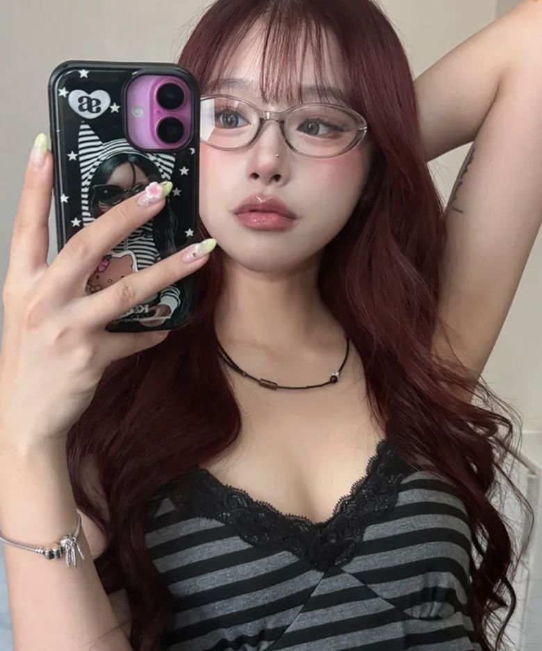 내추럴 블랙 비즈 목걸이