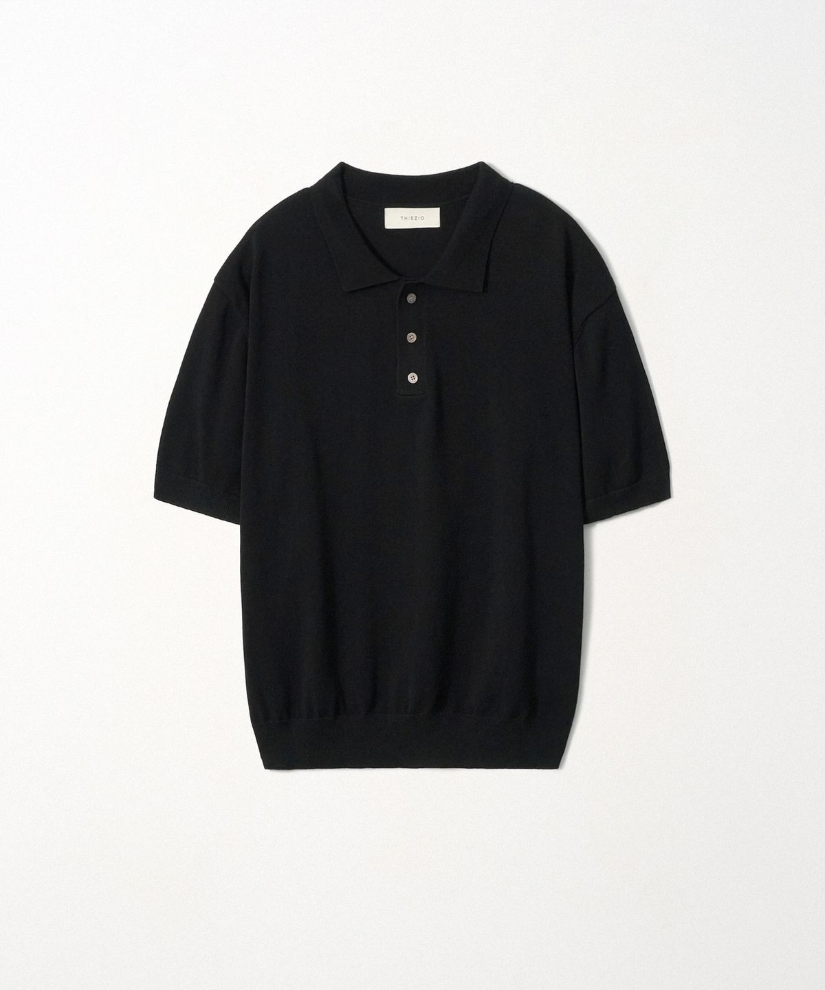 이지오(EZIO) Basic Linen Collar Knit_Black
