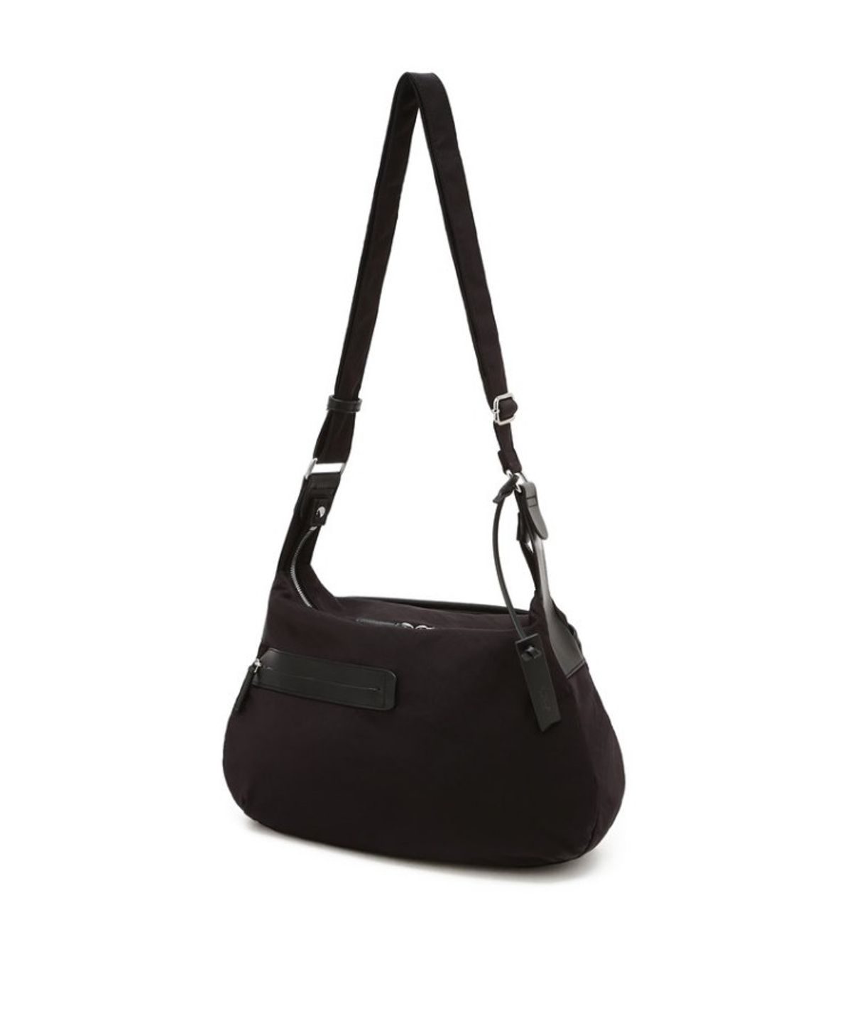 질스튜어트 맨 액세서리(JILLSTUART MEN ACC) 블랙 음각로고 나일론 크로스백 JUBA6F110BK