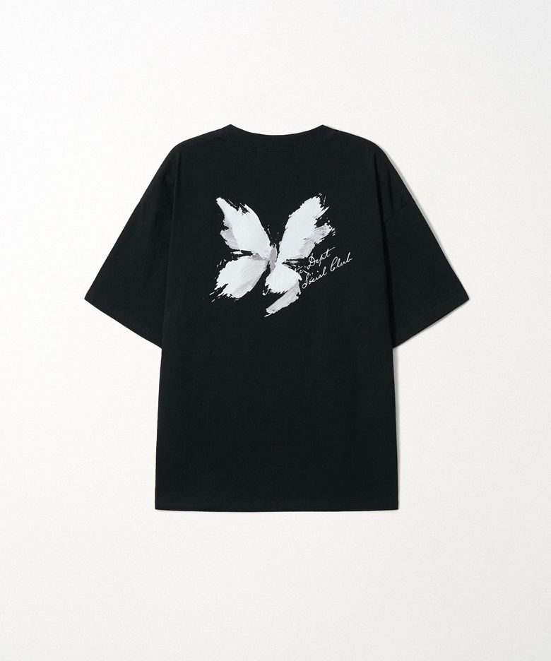 Butterfly Brush T-shirt_Black