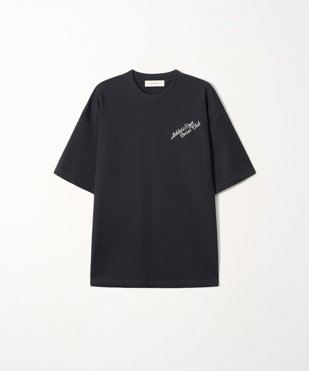 이지오(EZIO) Athletic Dept Social Club T-shirt_Charcoal