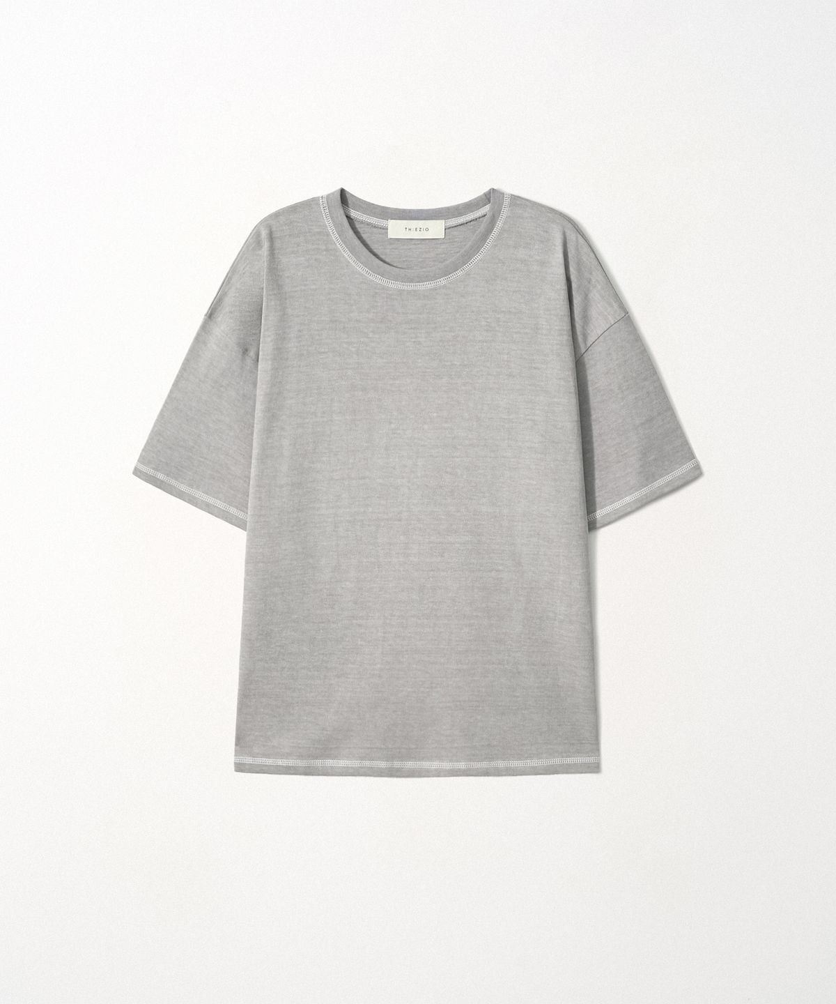 이지오(EZIO) Pigment Stitch T-shirt_Light Grey