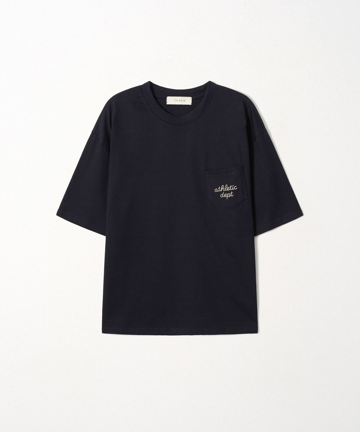 이지오(EZIO) Athletic Dept Pocket T-shirt_Navy
