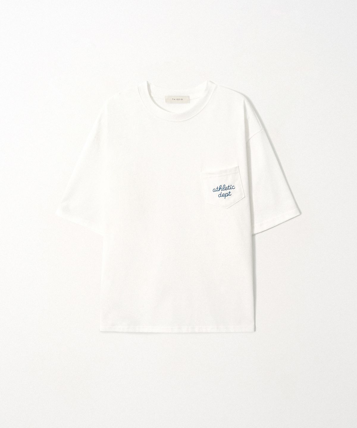 이지오(EZIO) Athletic Dept Pocket T-shirt_White