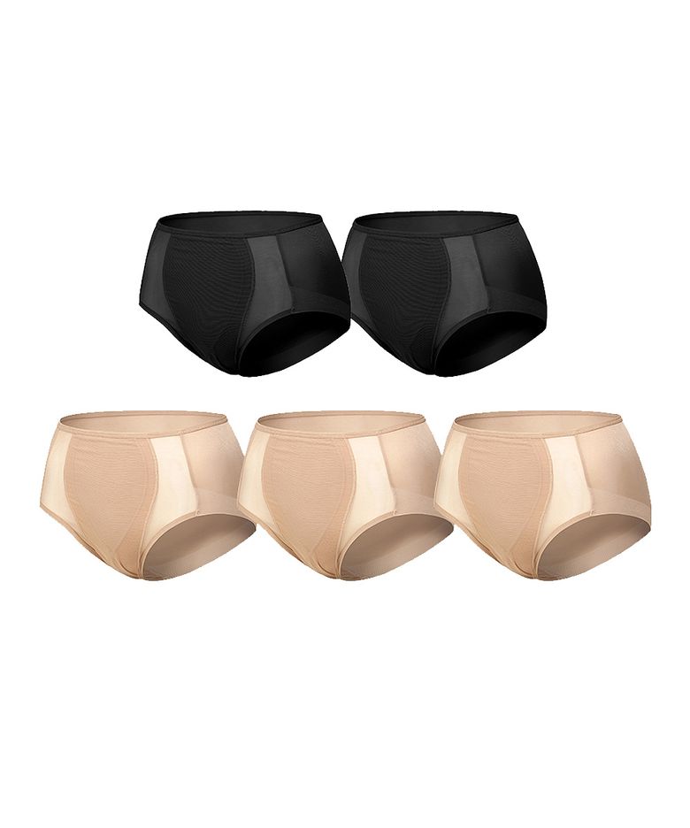 [5PACK] 안입은듯 가벼운 미니마이저 하이 팬티 5종