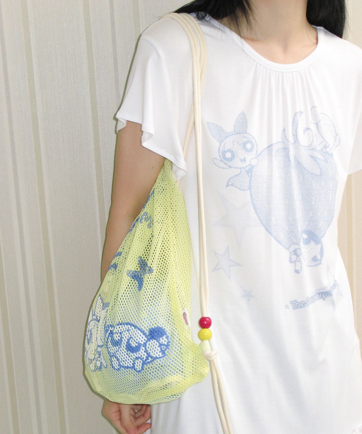 아메스 월드와이드(AMES-WORLDWIDE) PPG MESH GYM SACK YELLOW