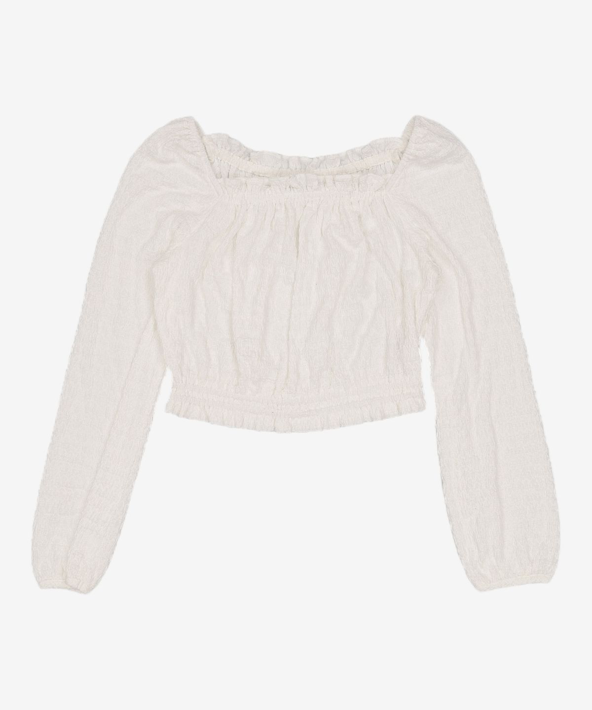 미쏘(MIXXO) 스퀘어넥 크롭 블라우스 MIWBLD412G S