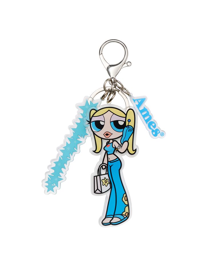 PPG ACRYLIC KEYRING BLUE