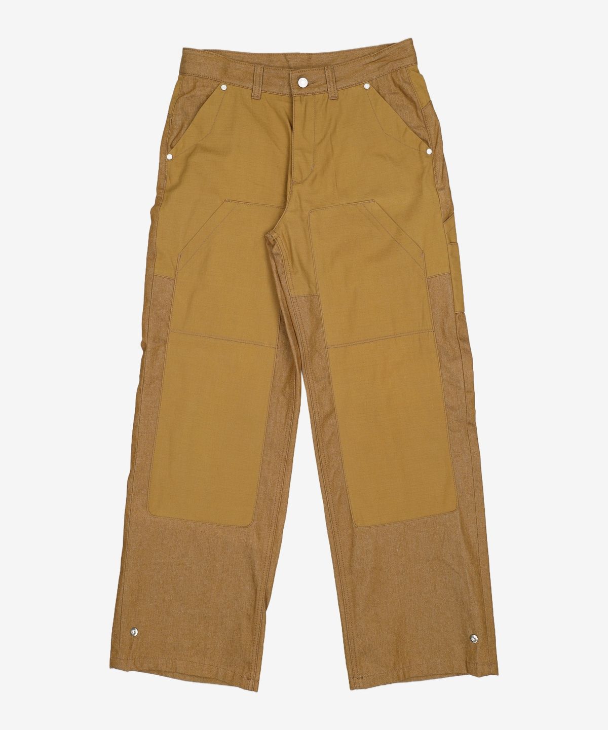 애드오프(ADDOFF) COMBI PATCH CARPENTER PANTS BROWN 48
